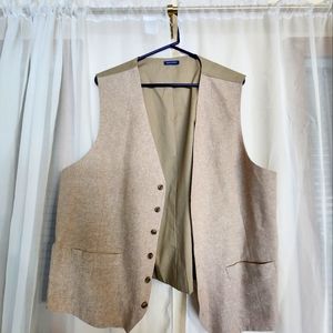 STAFFORD MENS LINEN VEST XL